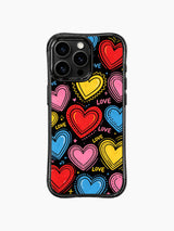 Nostalgic Radio Ballad Retro Heart Pop Declaration görseli içeren iPhone 13 Pro Max kılıfı