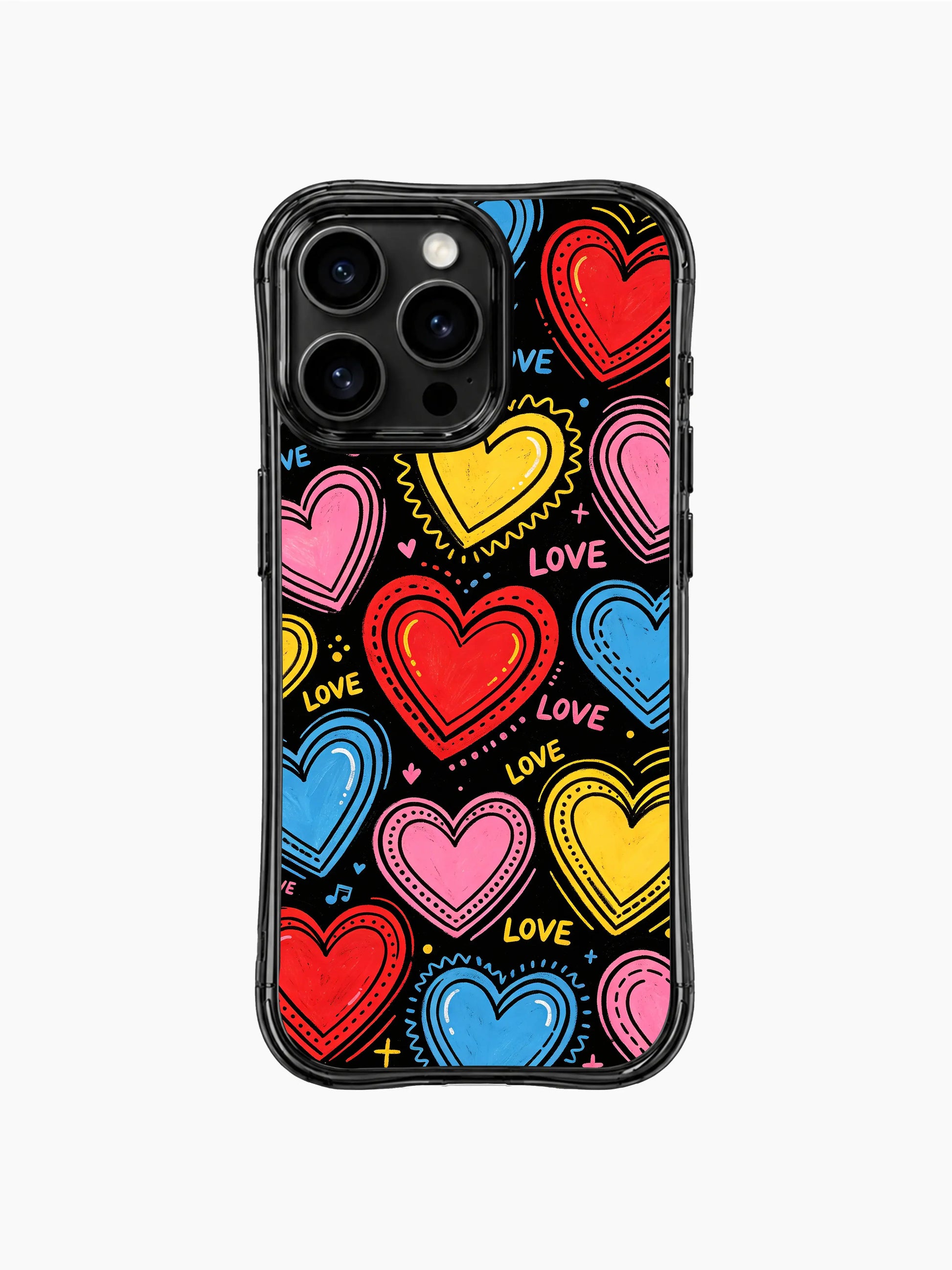PhoneCasing iPhone 13 Pro Max cover expressive Retro Heart Radio pop artwork, representing warm nostalgic old radio love songs and gentle sweet affection phone casing.