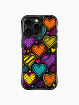 Nova Heartwell Street Romance Hearts görseli içeren iPhone 13 Pro Max kılıfı