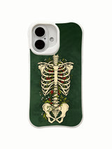 Old-school tattoo forest chest garden on an iPhone 16 case