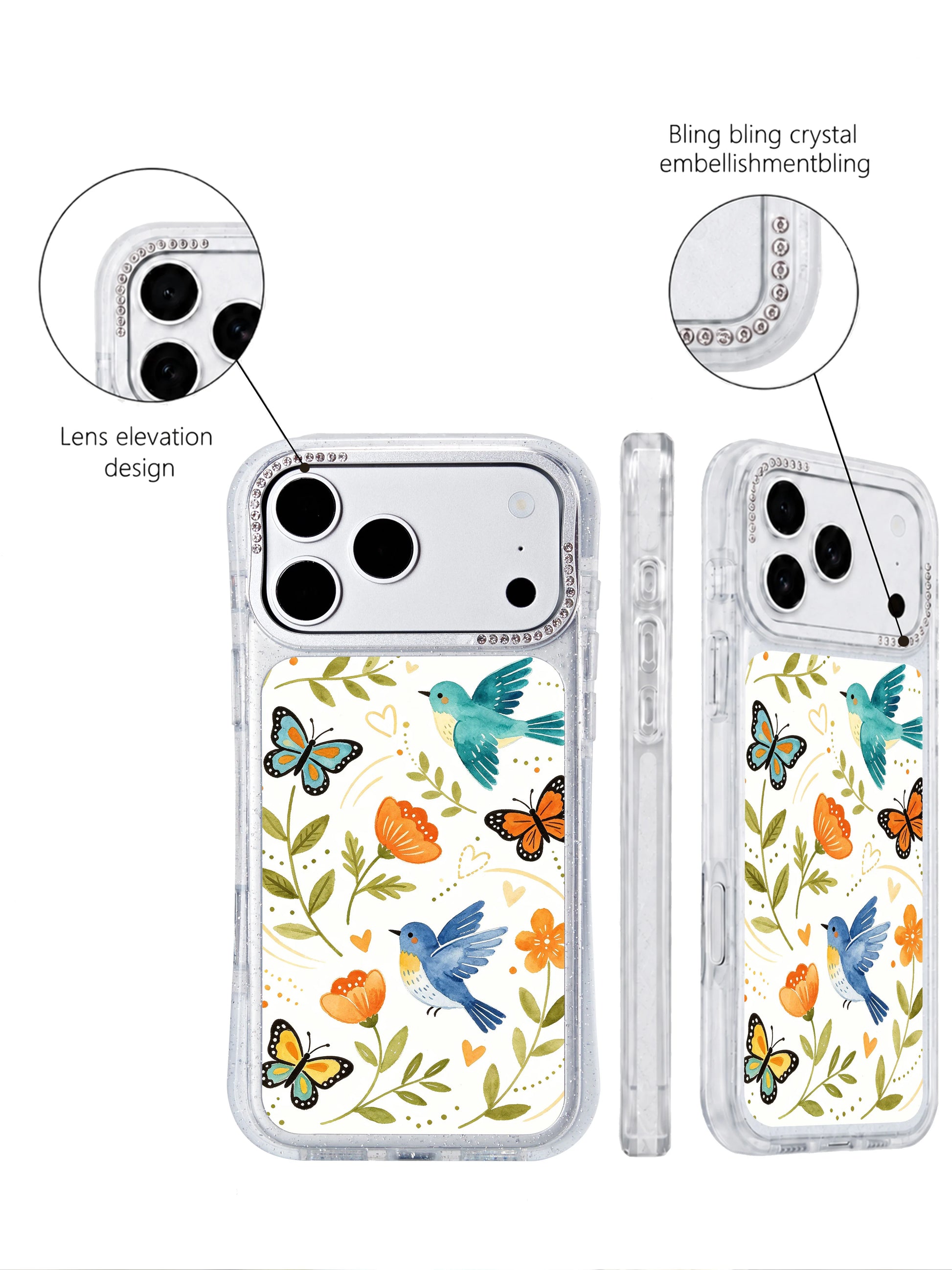 PhoneCasing soft serene design iphone 17 pro Max casing featuring Aurelia Finch’s warm orange and cool blue palette, bringing quiet calm to any everyday device.