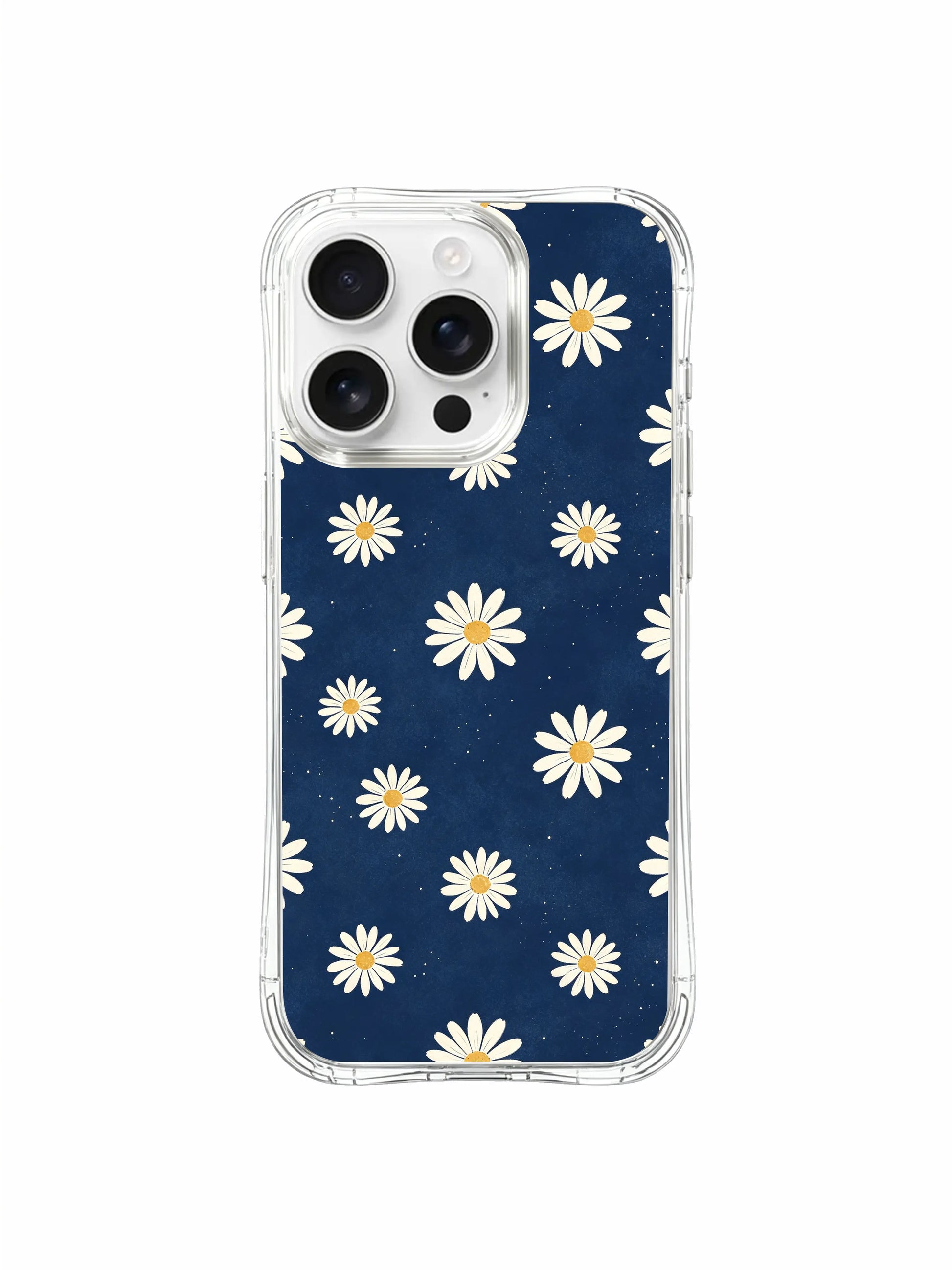 PhoneCasing iPhone 16 Pro Max Case featuring Orderly Freedom Daisies by Daisy Vale, blooms arranged with both structure and gentle movement.