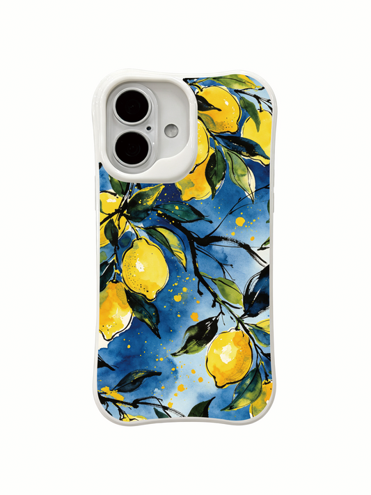PhoneCasing organic lemon branch iPhone 16 Case, luxury made in California