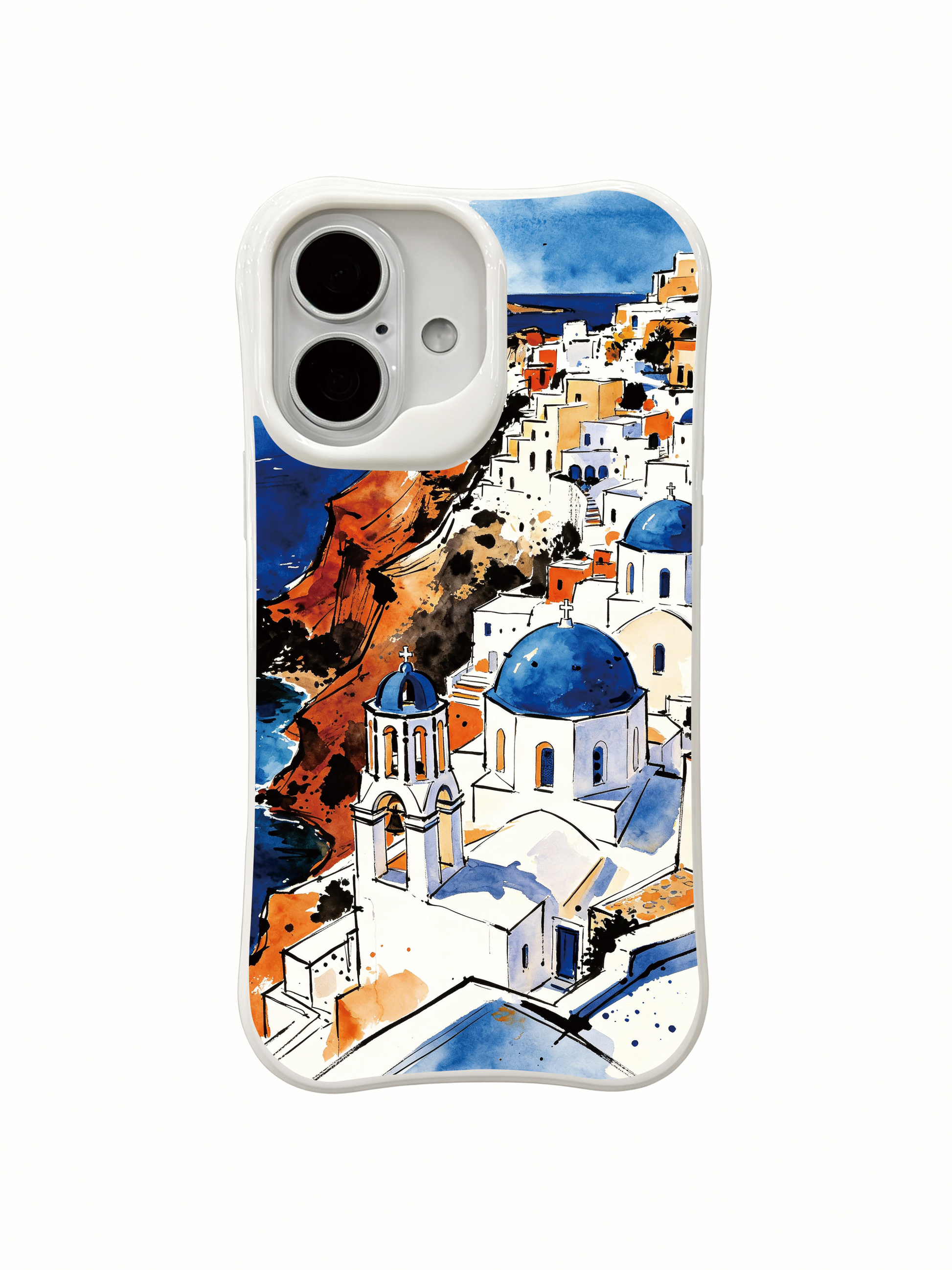 PhoneCasing organic Mediterranean iPhone 16 Case, luxury made in California
