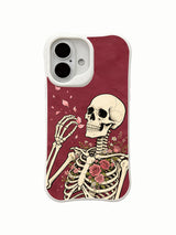 Pink Petal Letter handheld scene on an iPhone 16 case