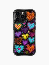 Paint Splatter Graffiti Heart Parade görseli içeren iPhone 13 Pro Max kılıfı