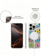 Pastel Butterfly Clover Spades görseli içeren iPhone 16 Pro Max kılıfı