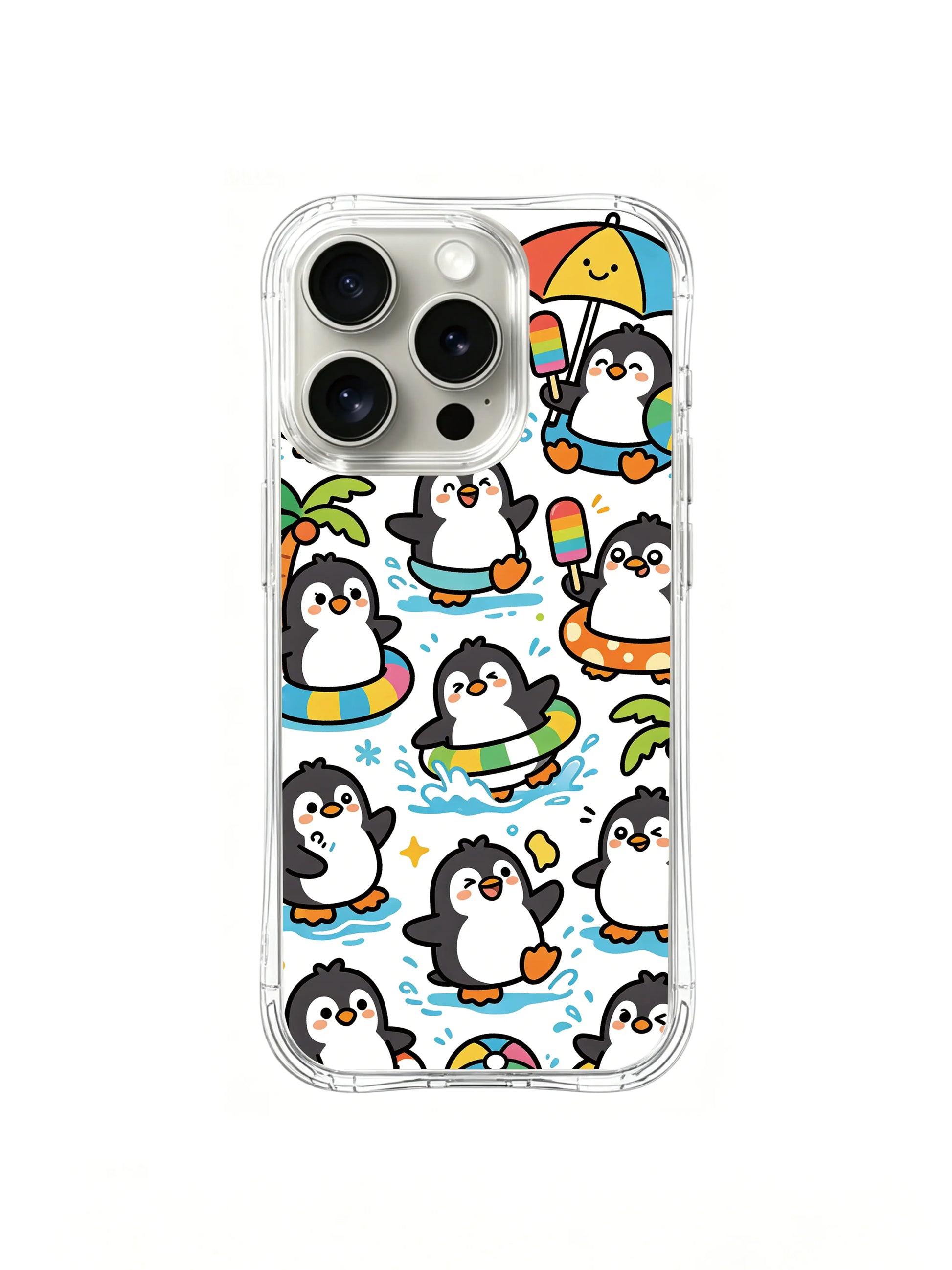 beach-scene-iphone-16-pro-case.webp	PhoneCasing iPhone 16 Pro Case with the sunny beach scene from Penguin Summer, exclusive Milo Yun design, slim premium case.
