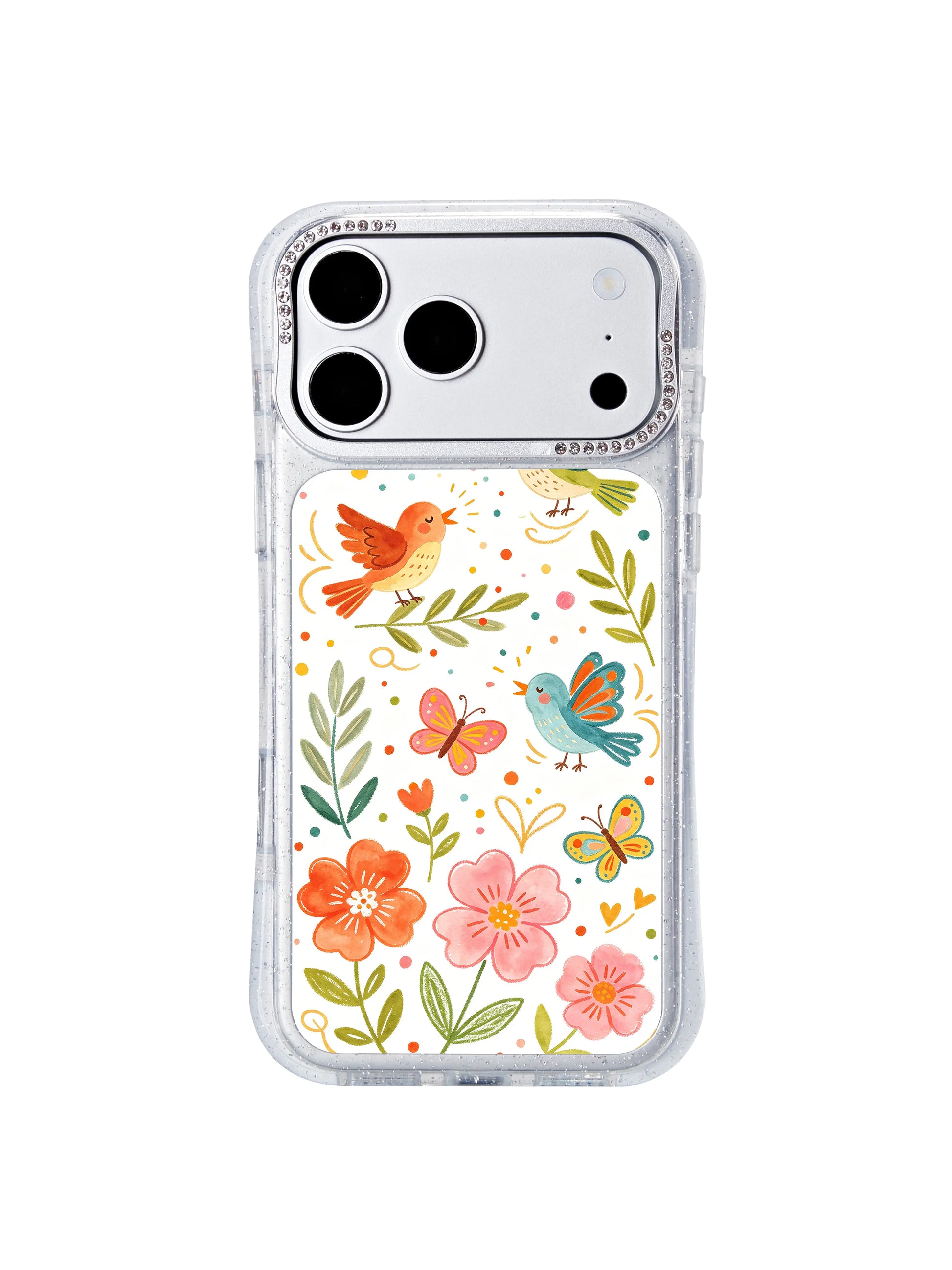 PhoneCasing precision cutout iphone 17 pro Max case with perfectly aligned port and button openings, unobstructed volume and power controls paired with the whimsical joyful celebration folk pattern.