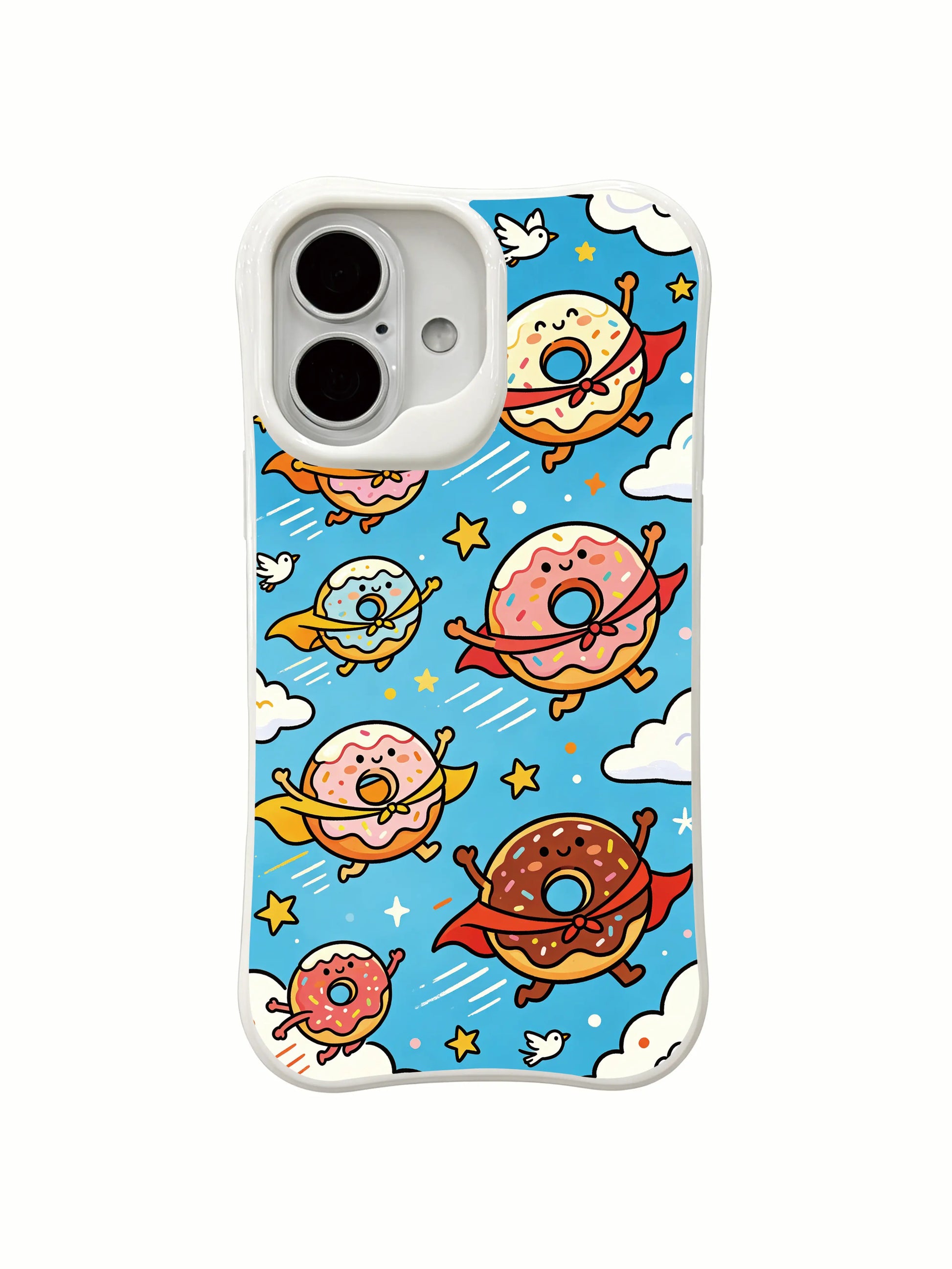 PhoneCasing premium art iPhone 16 Plus Case, limited sky adventure design, scratch-resistant casing crafted in California.