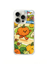 First pumpkin games artwork on an iPhone 16 Pro case