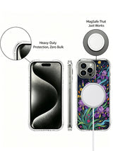PhoneCasing iPhone 16 Pro Max Case with purple tidal blooms, a vibrant design that evokes emotion and freedom.