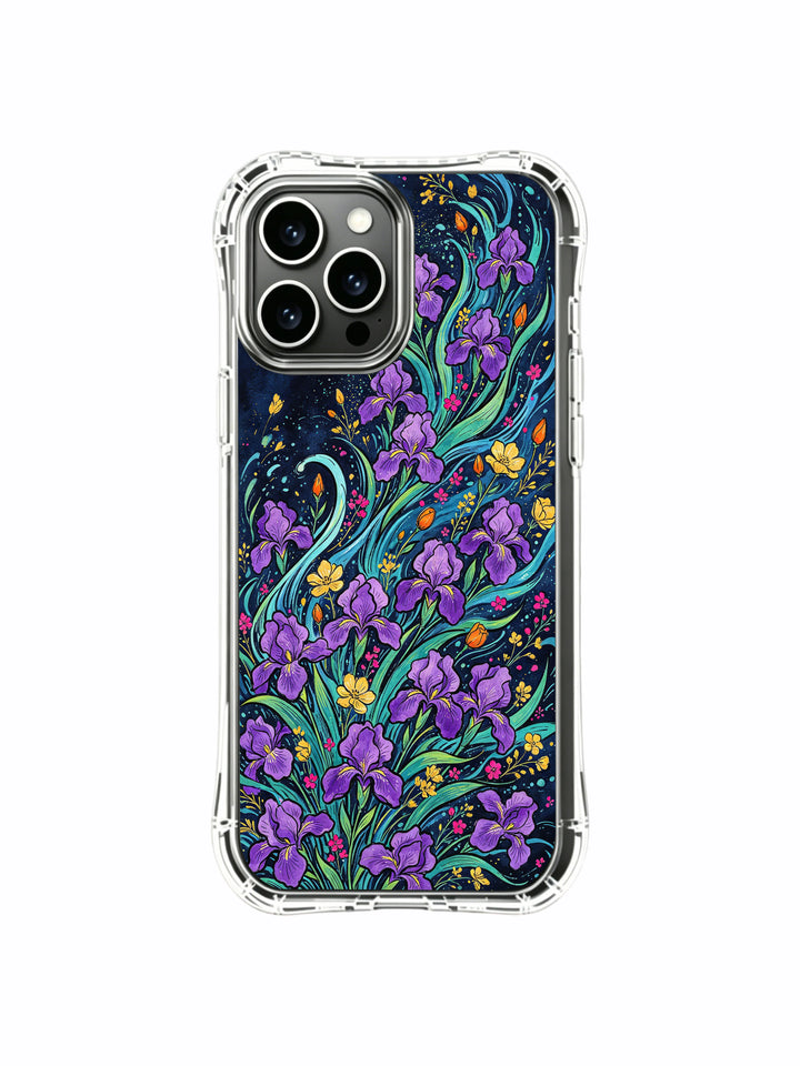 Purple Iris Tide iPhone 13 Pro Max MagSafe Case - Aesthetic Floral PhoneCasing