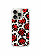 Cream Scarlet Instinct pattern içeren iPhone 14 Pro kılıfı