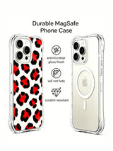 Kırmızı Berry Leopar görseli galeri görünümü 3 içeren iPhone 14 Pro kılıfı