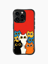 PhoneCasing iPhone 16 pro max scratch-resistant case with playful cats, designed to boost everyday mood.