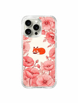 Red fox among rose bushes on an iPhone 15 Pro Max case