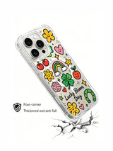 Retro Dice Flower Doodle görseli içeren iPhone 16 Pro Max kılıfı