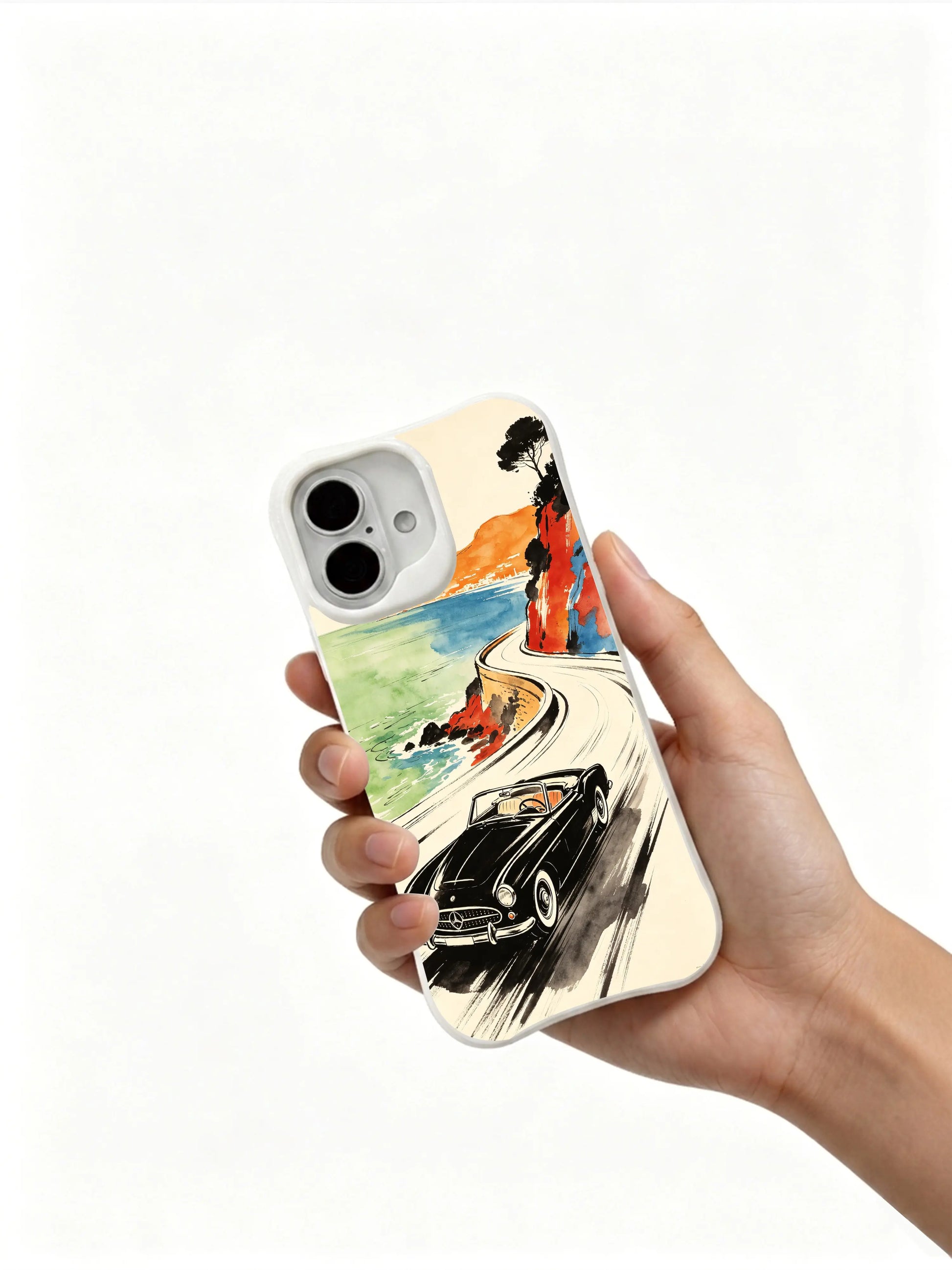 PhoneCasing retro road trip iPhone 16 Case, luxury accessory for women