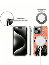 Retro underground vinyl record party cow fine art on PhoneCasing iPhone 13 Case, limited-edition artist collab case picked as thoughtful anniversary luxury gift for women fine art collectors.