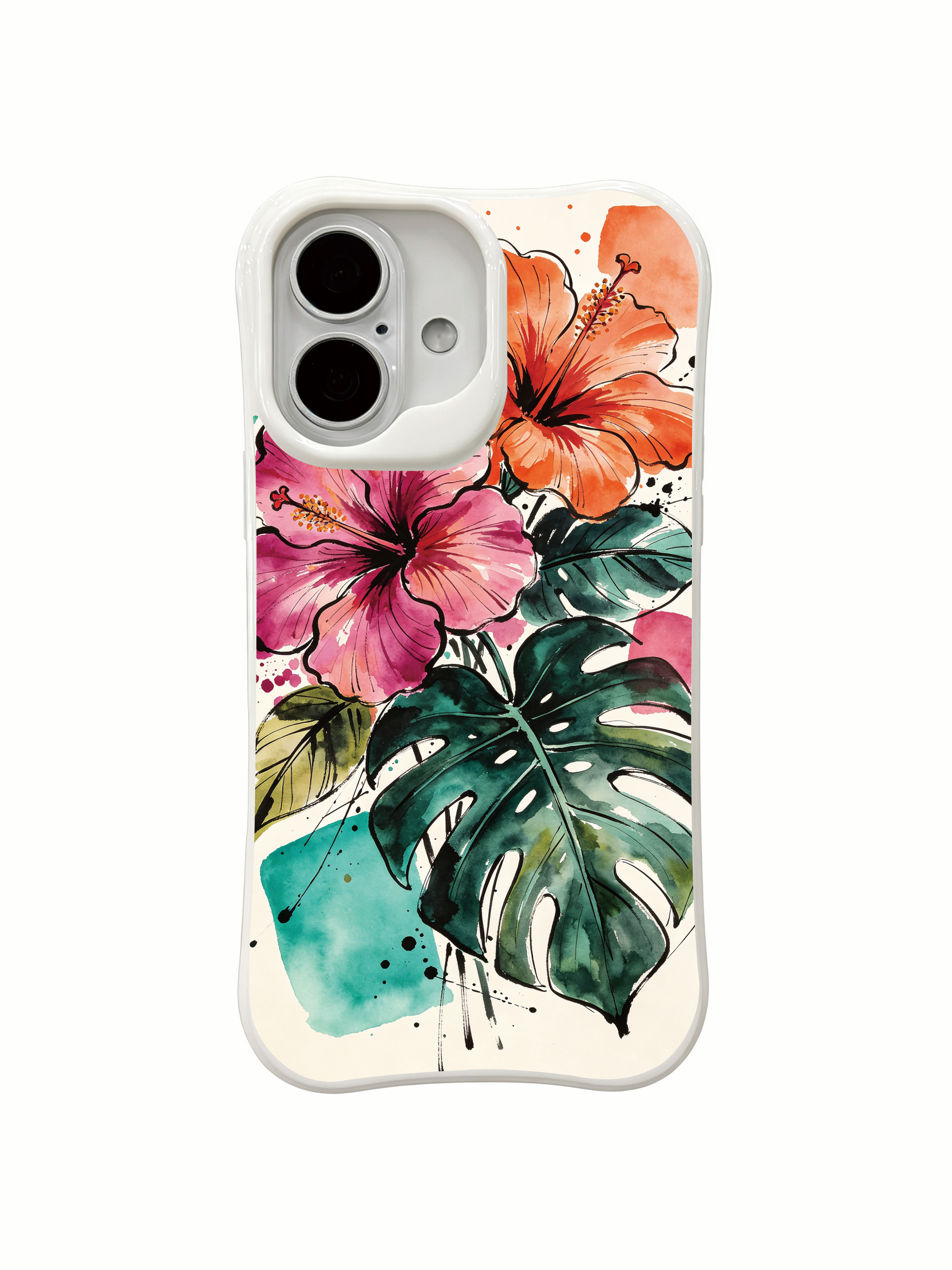 PhoneCasing rich greenery Fauvist iPhone 16 Case with full-bleed garden composition
