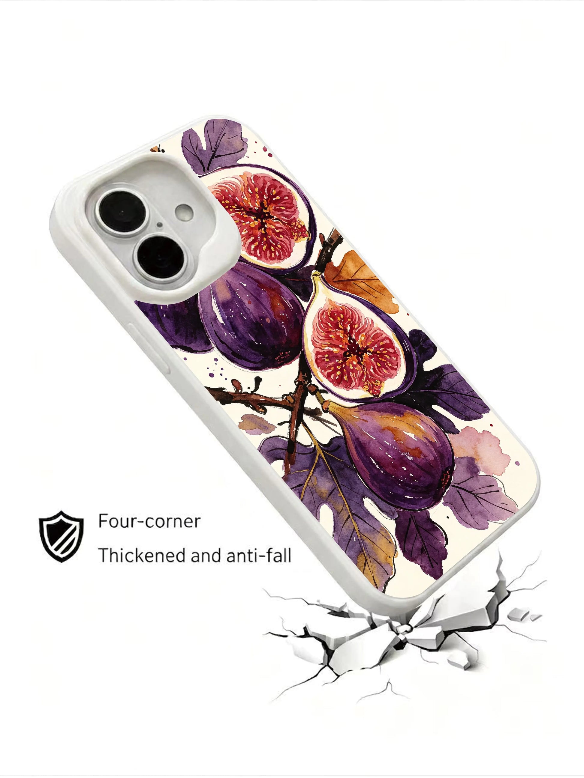 PhoneCasing rich purple fruit iPhone 16 Case, premium crafted in California