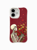 Roses for the Wind gothic floral composition on an iPhone 16 case