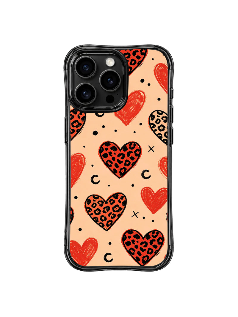Peach Heart Wasteland iPhone 14 Pro Case