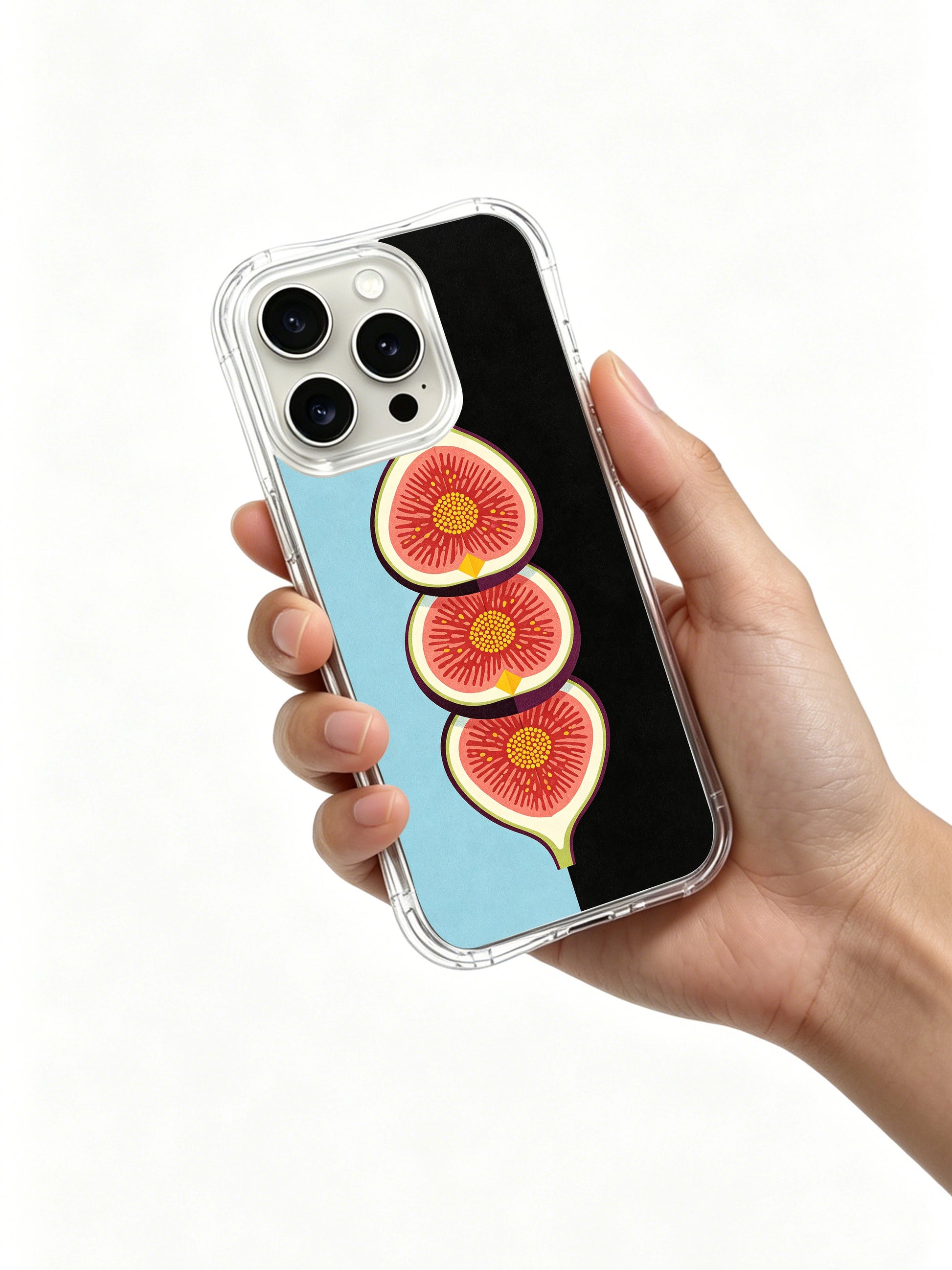 PhoneCasing Sand Texture Fig iPhone 15 Pro Max Case, embossed artistic premium casing