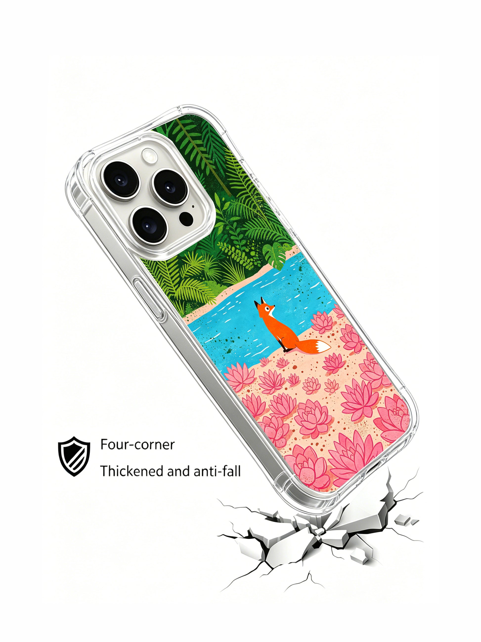 PhoneCasing Sand Texture Jungle iPhone 15 Pro Max Case, embossed artistic premium casing