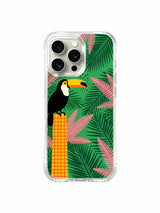 PhoneCasing Serene Nature Toucan iPhone 15 Pro Max Case, moody earth tone art case