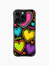 Unrestrained Glow pattern içeren iPhone 13 Pro Max kılıfı