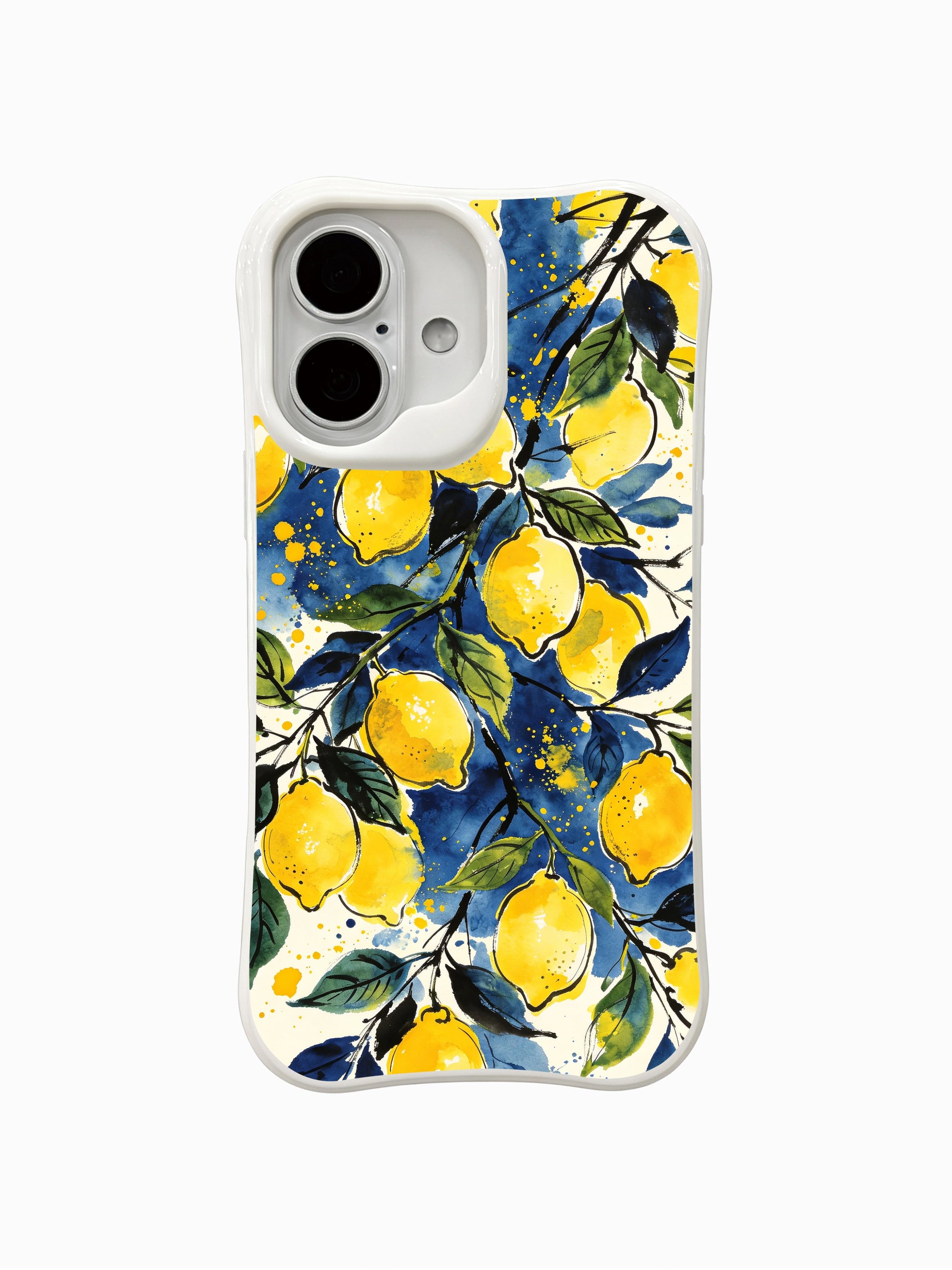 PhoneCasing Sicilian Lemon Grove fine art iPhone 16 Case, original illustration by artist Matisse Dufré
