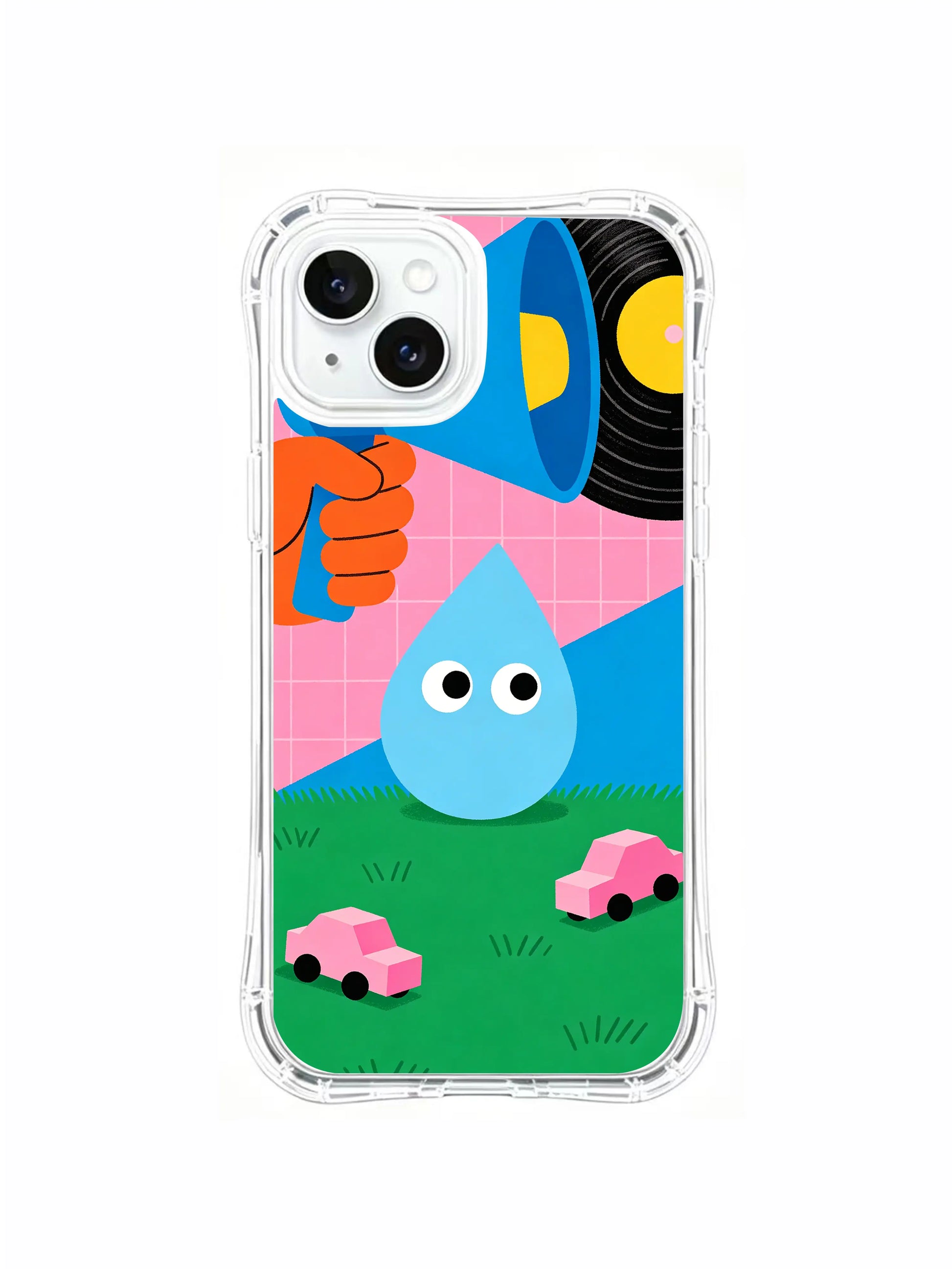 PhoneCasing Sophisticated iPhone 15 Plus Case for Women, artistic accessory with bold neo-pop illustration