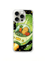 Sleepy potato character artwork on an iPhone 16 Pro case