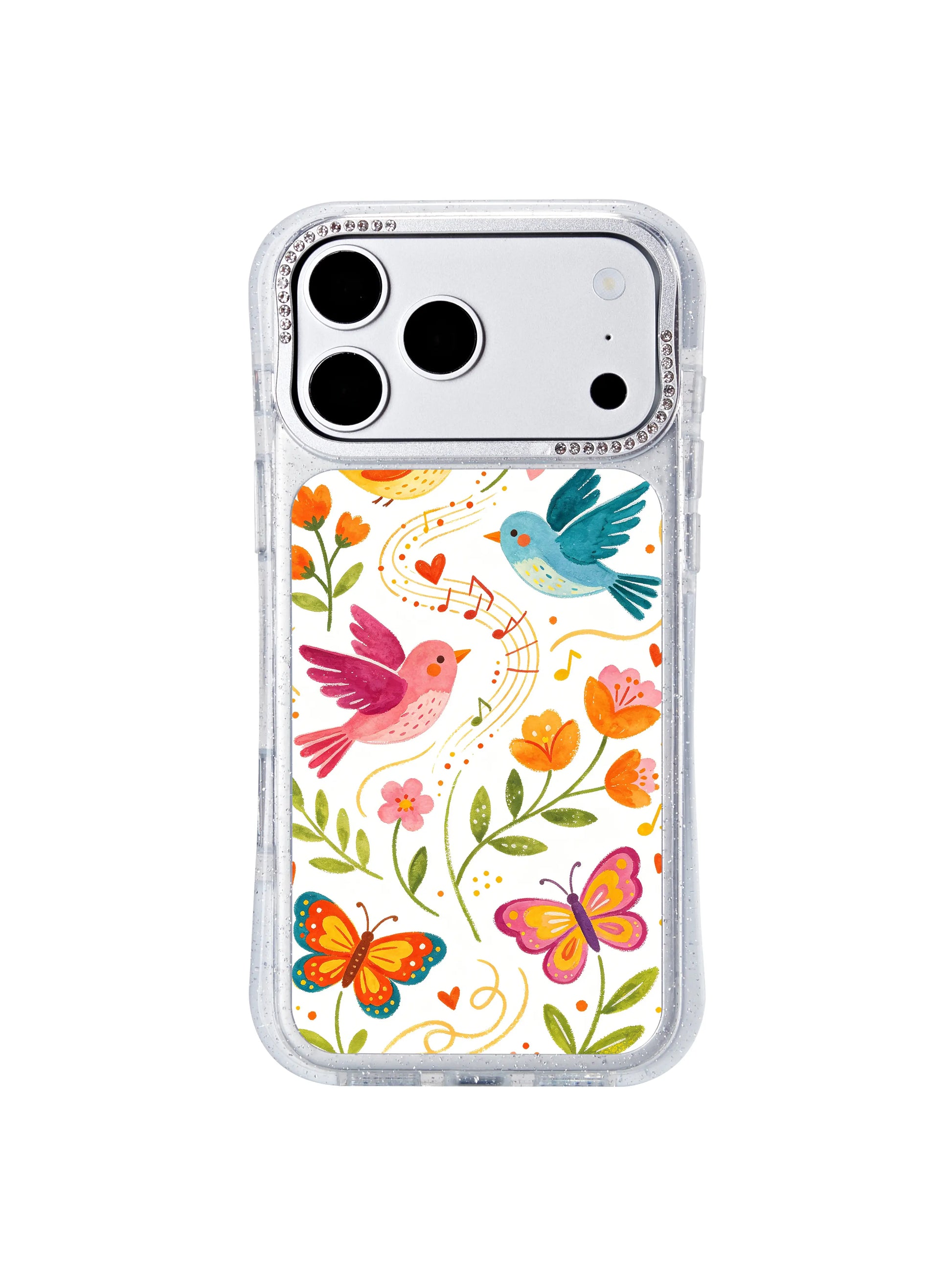 PhoneCasing joyful playful iphone 17 pro Max casing with Aurelia Finch’s warm childlike spring illustration, a cheerful daily reminder of lighthearted mood and innocent warmth.
