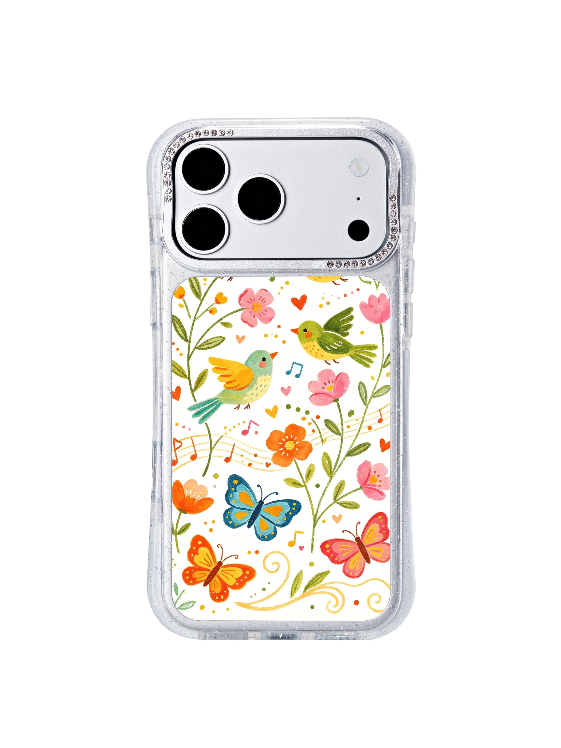 PhoneCasing scratch resistant iphone 17 pro Max case printed with Aurelia Finch’s whimsical folk bird art, durable reinforced frame for long-term daily wear and reliable protection.