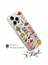 Starburst Western Doodles görseli içeren iPhone 16 Pro Max kılıfı