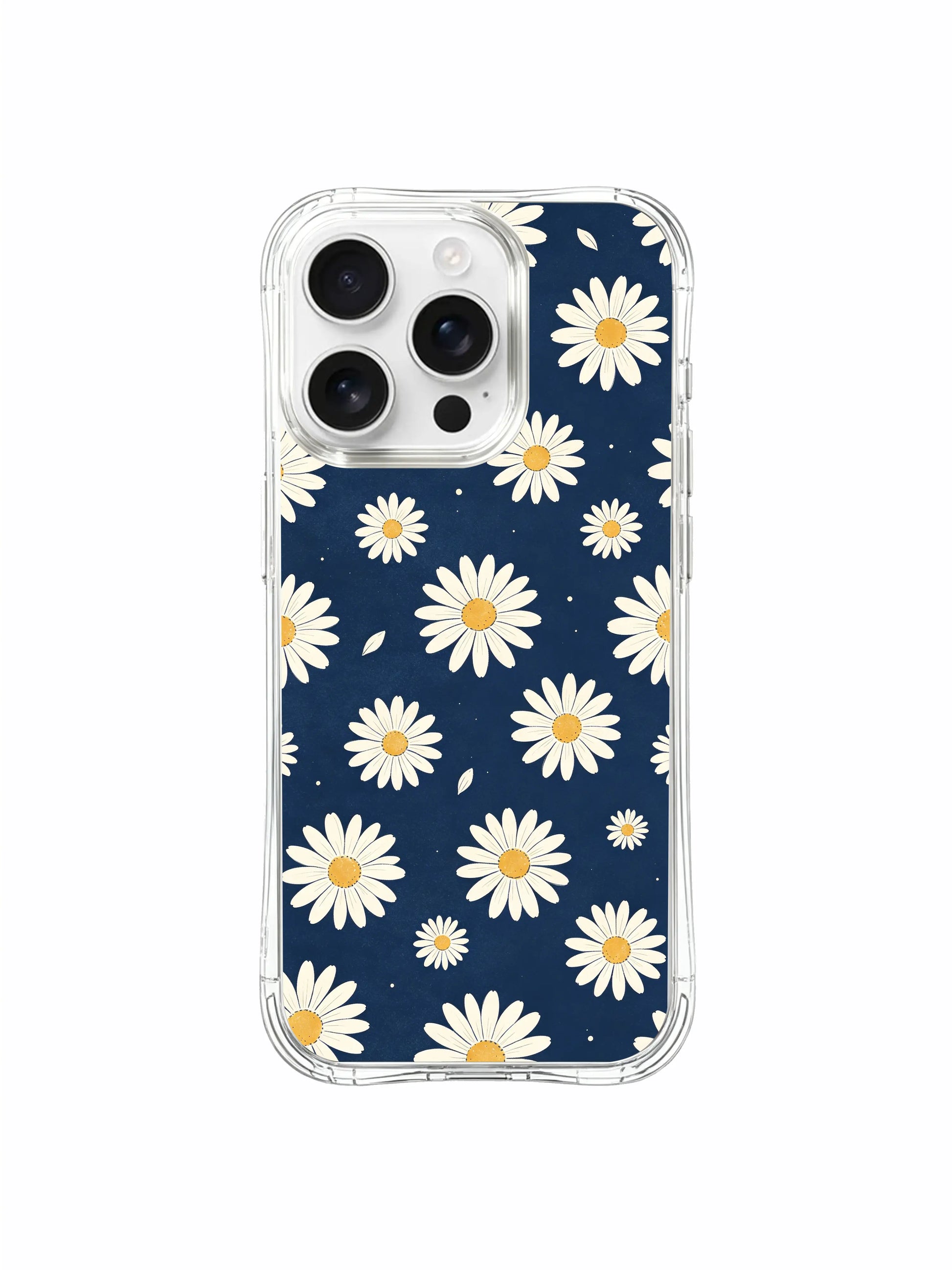 PhoneCasing iPhone 16 Pro Max Case featuring Still Water Daisies by Daisy Vale, blooms that mirror the calm of flowers floating on a quiet lake.