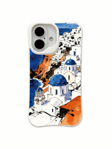 PhoneCasing sunlit Santorini iPhone 16 Case, exclusive Matisse Dufré artwork