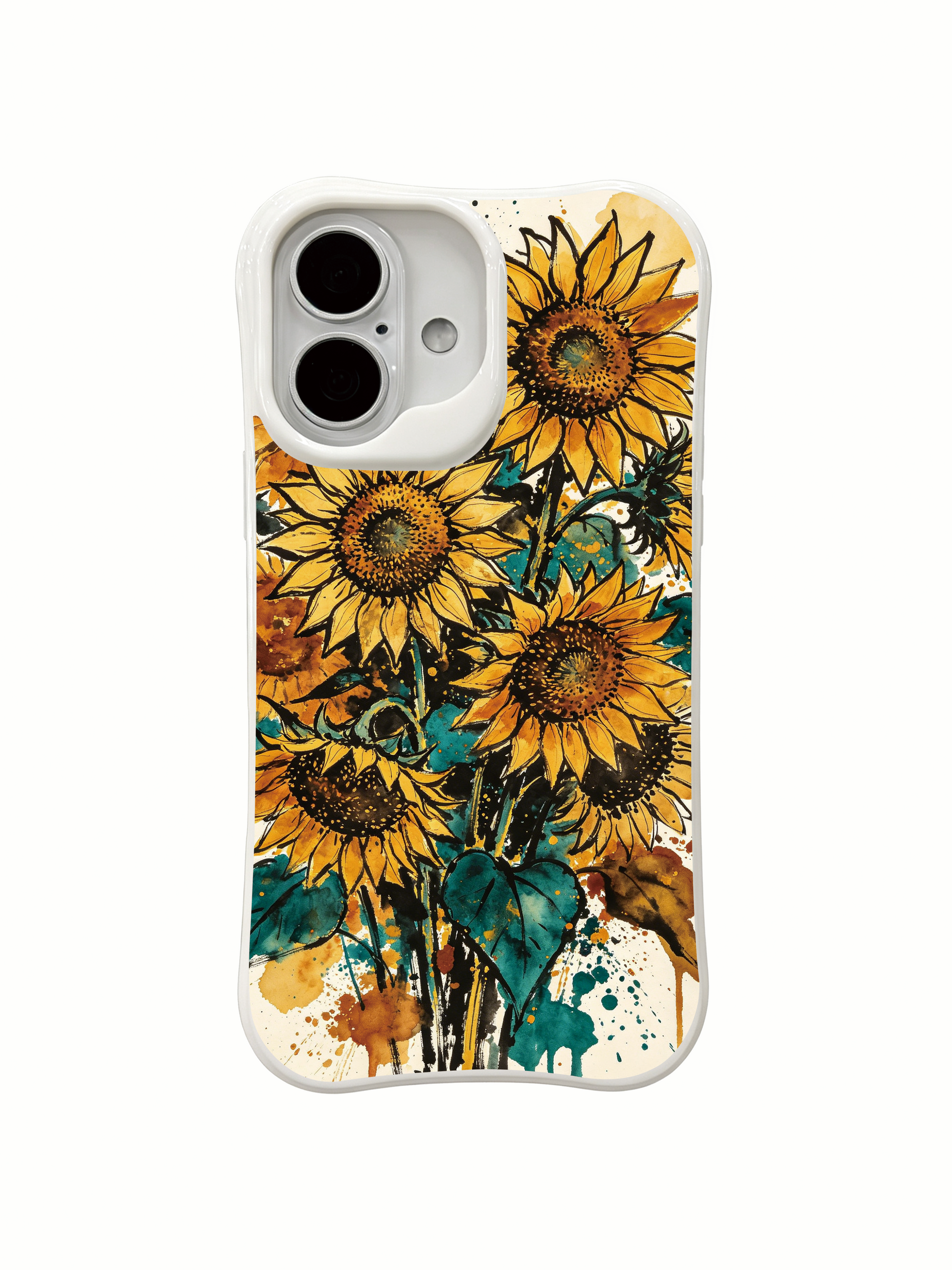 PhoneCasing sunlit wild sunflower iPhone 16 Case, exclusive Matisse Dufré artwork