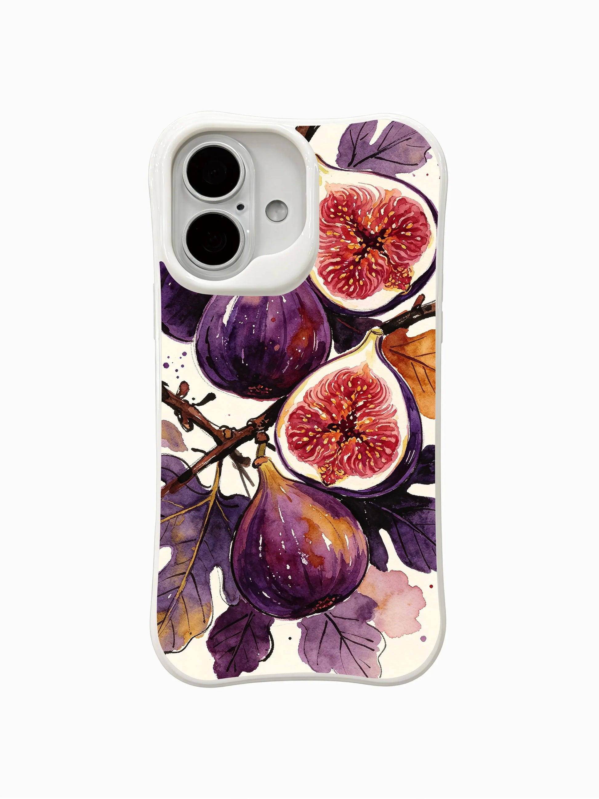 PhoneCasing Sunset Fig fine art iPhone 16 Case, original illustration by artist Matisse Dufré