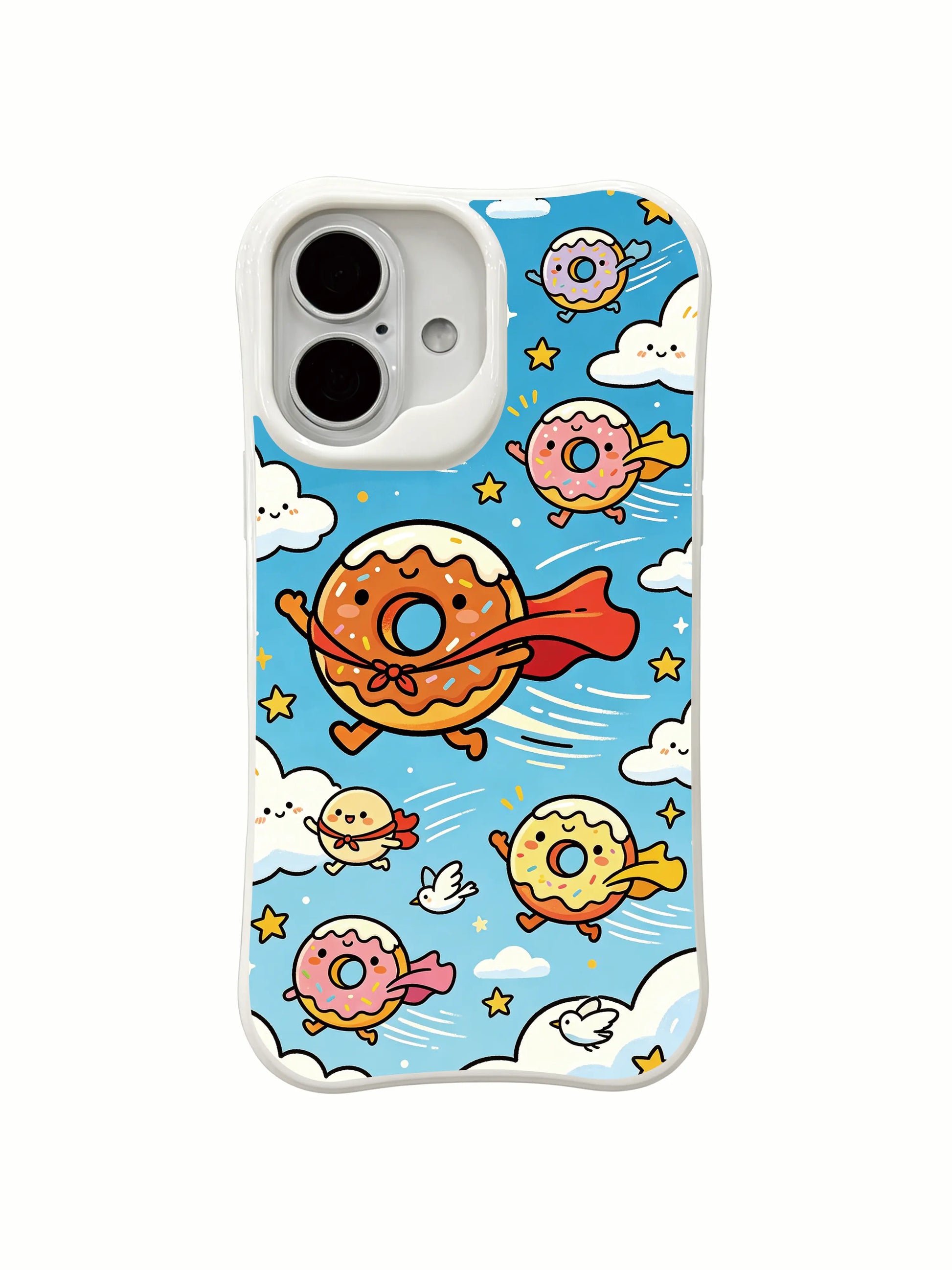 PhoneCasing sweet character community iPhone 16 Plus Case, exquisite illustrated art for everyday iPhone 16 Plus users.