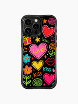 Neon Crush pattern içeren iPhone 13 Pro Max kılıfı