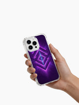 PhoneCasing synthwave geometric iPhone 14 Pro Max Case with AI-led in-house artwork