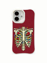Timeless inner floral art composition on an iPhone 16 case