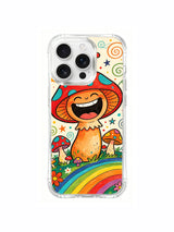 Psychedelic fungi artwork on an iPhone 16 Pro Max case