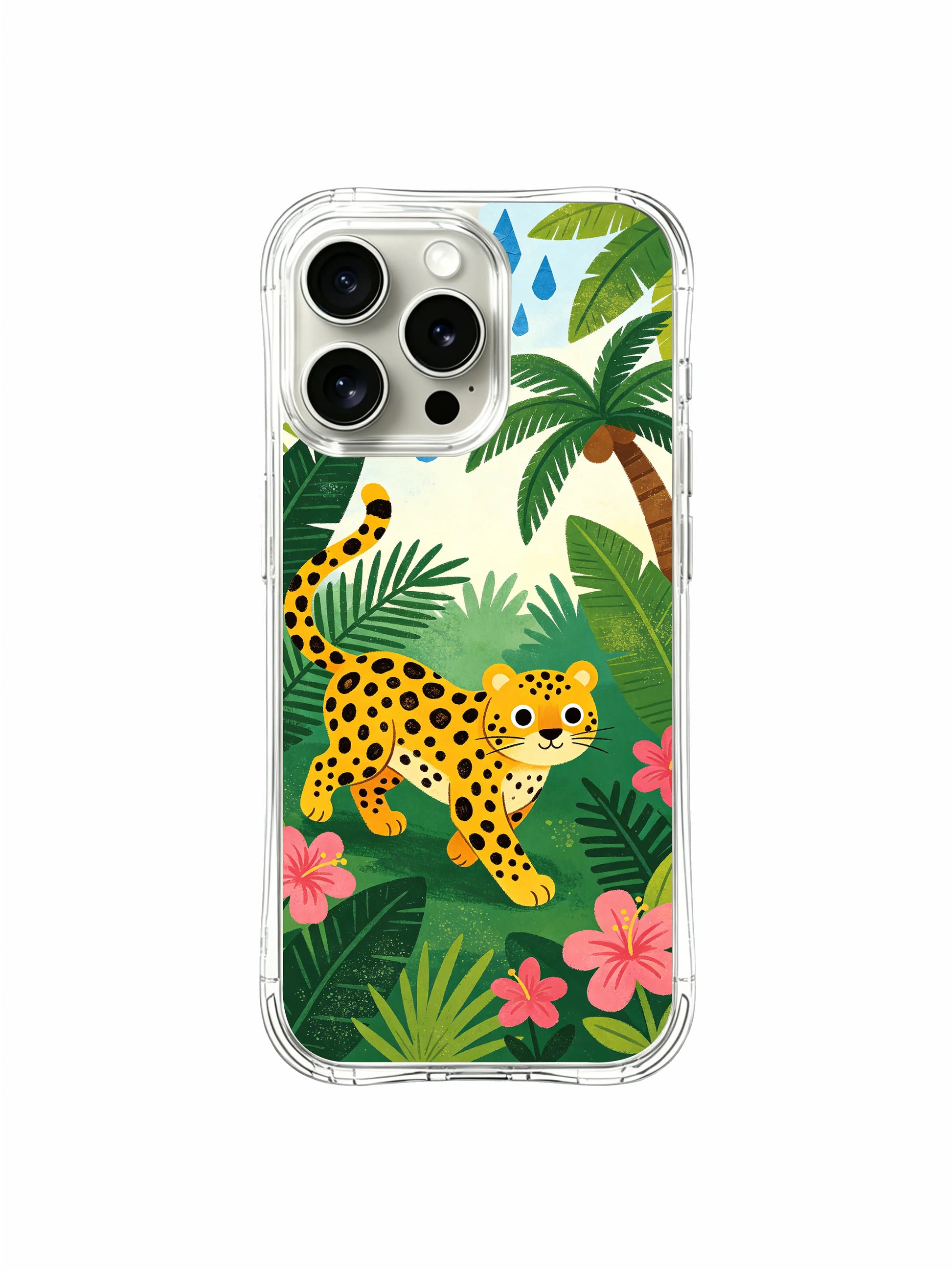 PhoneCasing Tropical Floral iPhone 15 Pro Max Case, Aesthetic Nature Print Designer Case