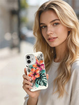 Watercolor art tropical garden iPhone 16 Case from PhoneCasing, Matisse's Backyard