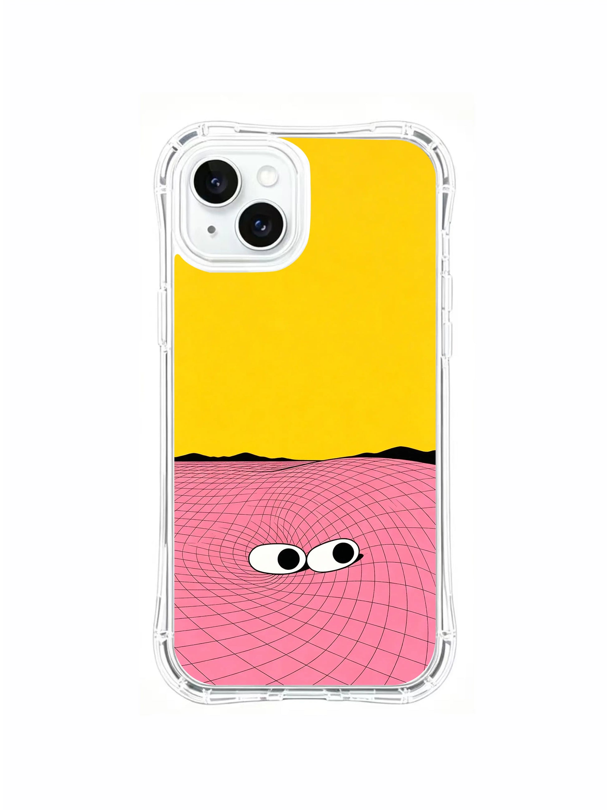 PhoneCasing Unique Pink Wave Art iPhone 15 Plus Case, luxury artistic case made in California